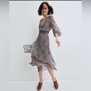 Quinlan Paisley Dress, new with tags, size 6- Marine Blue Multi: $300